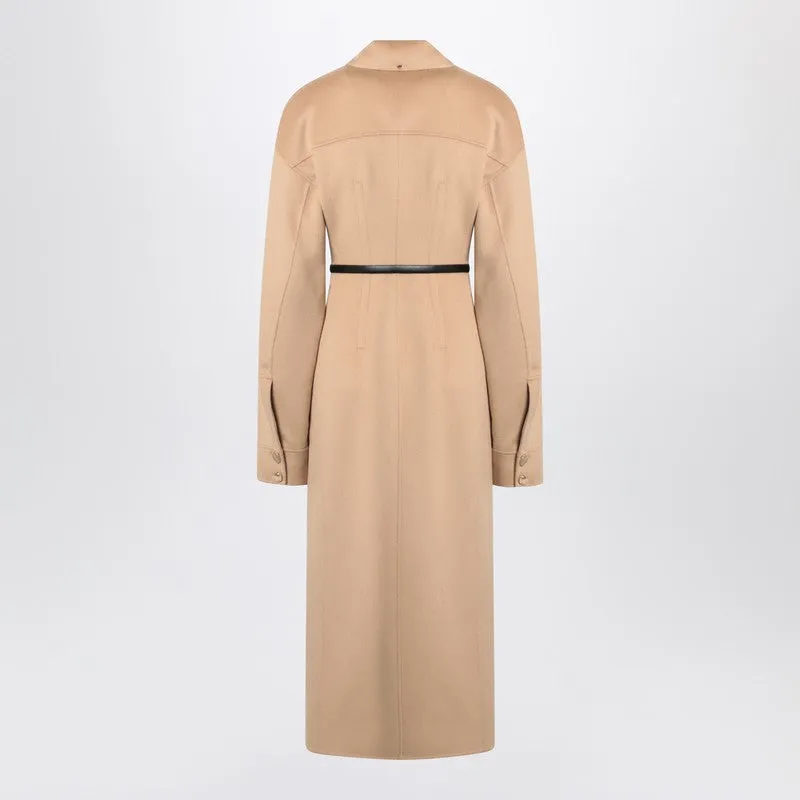 Camel-coloured wool coat sold by Lord & Taylor product image thumbnail 2
