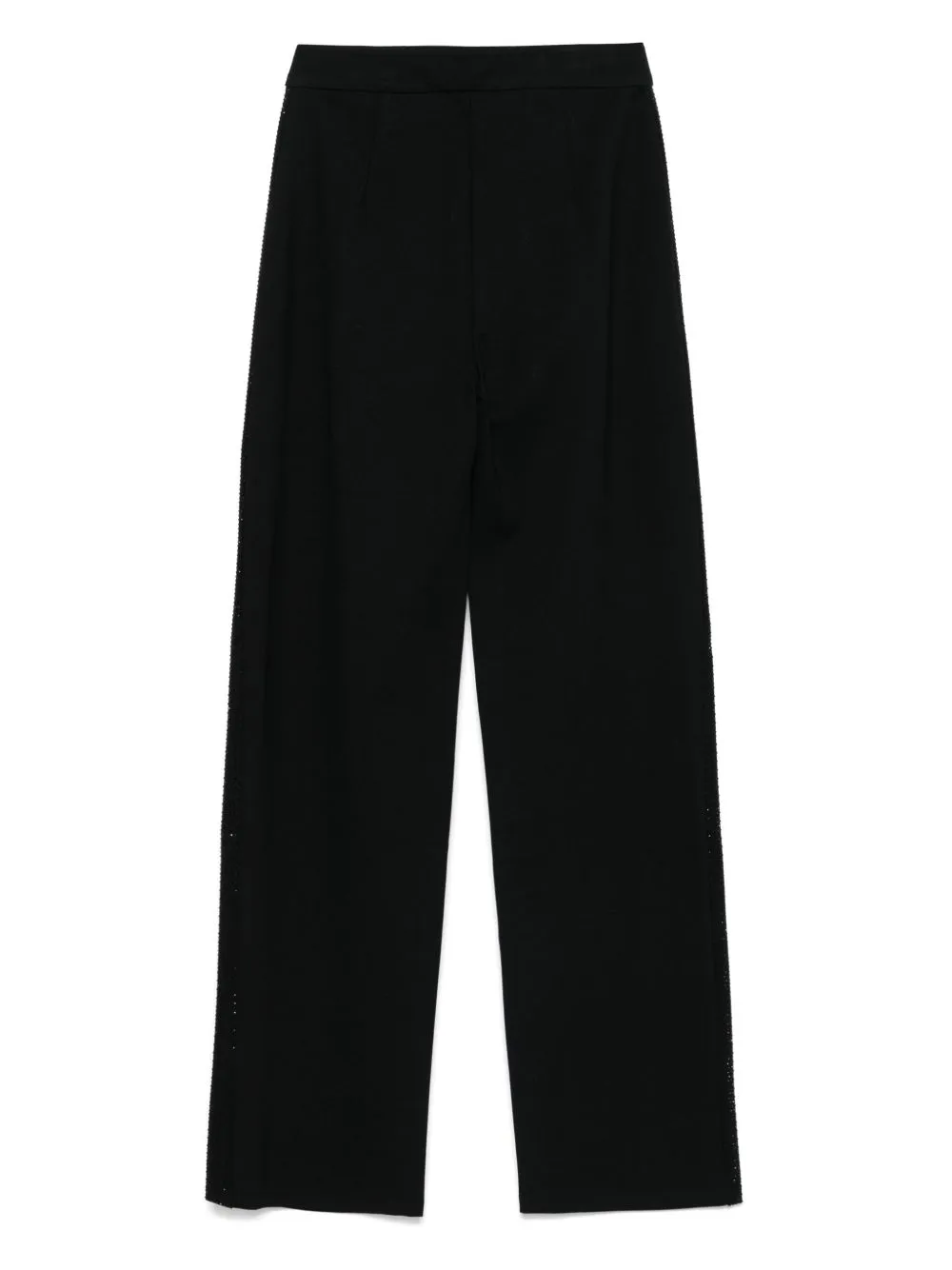 jersey trousers with bands and micro studs sold by Lord & Taylor product image thumbnail 2