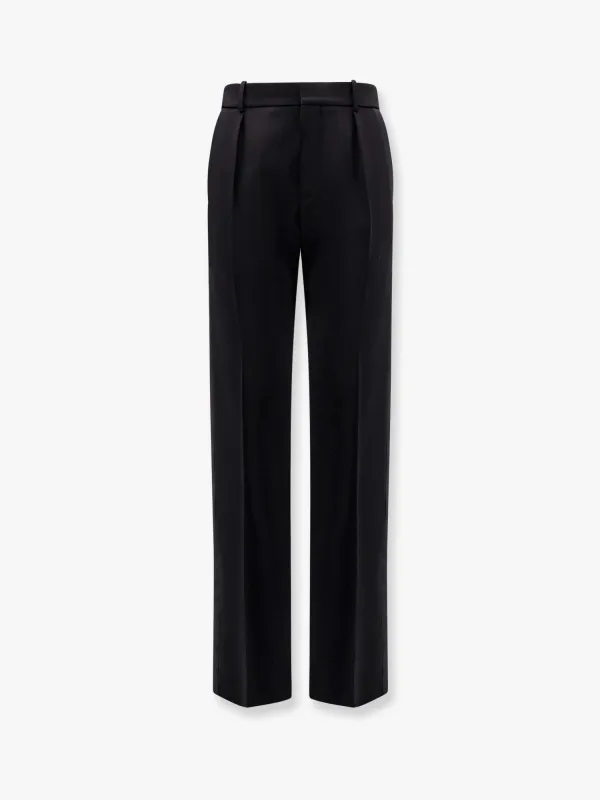 Tuxedo wool trouser with lateral satin bands sold by Lord & Taylor