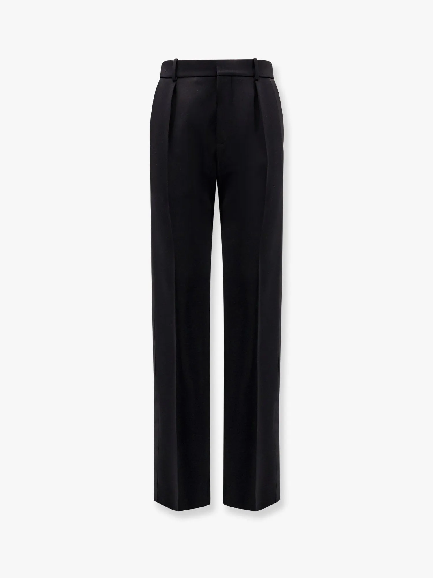 Tuxedo wool trouser with lateral satin bands sold by Lord & Taylor