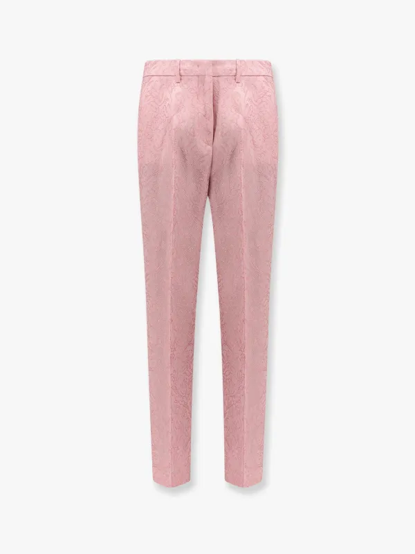 Viscose and silk trouser with floral motif sold by Lord & Taylor
