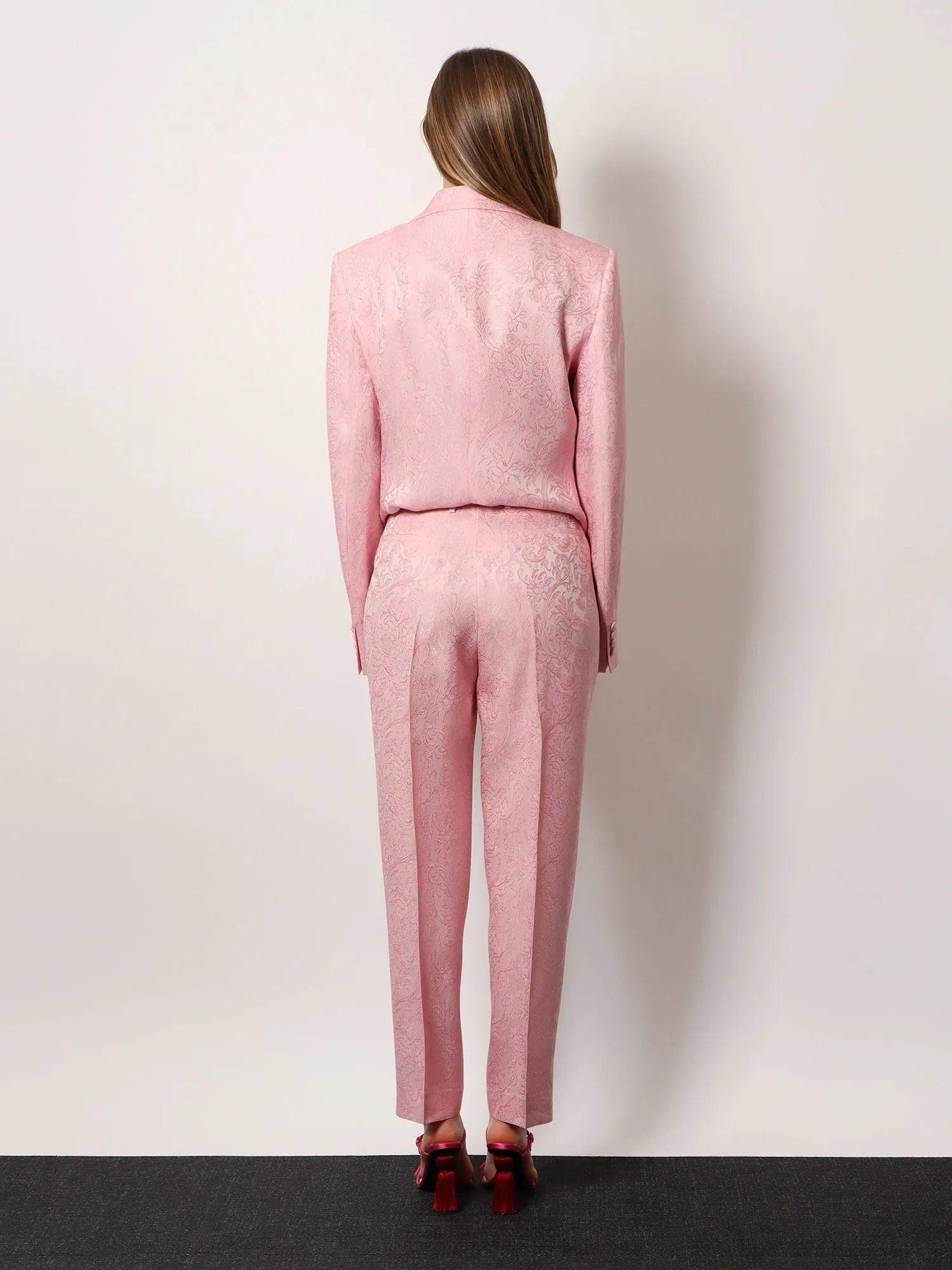 Viscose and silk trouser with floral motif sold by Lord & Taylor product image thumbnail 3