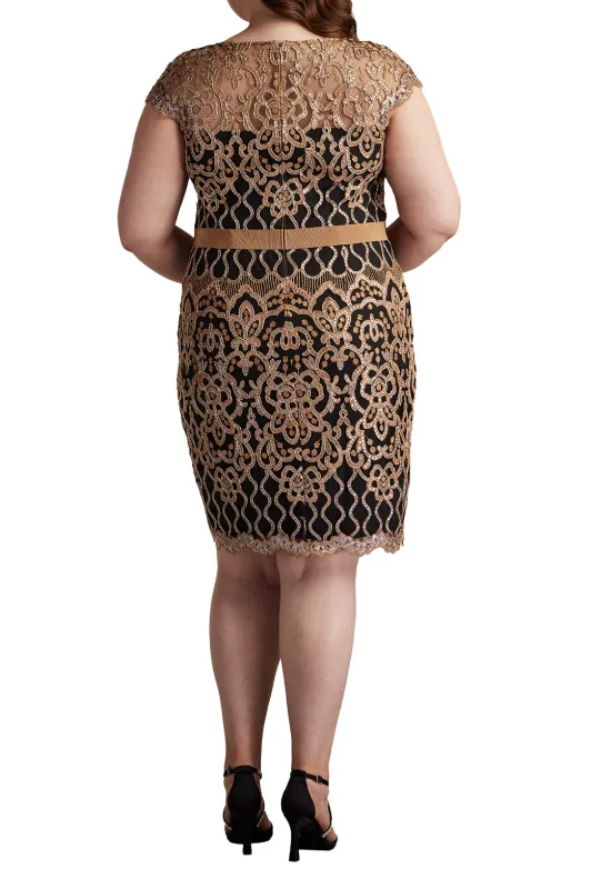 Miranda Sequin Embroidered Dress - PLUS SIZE CPSBK sold by Lord & Taylor