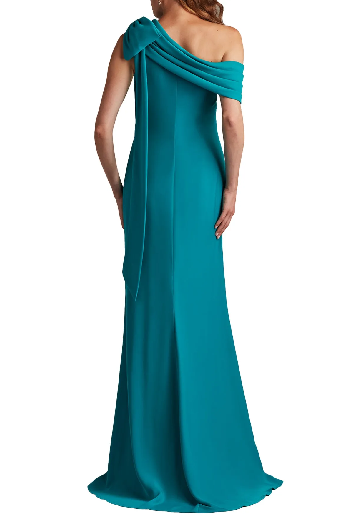 Cassia Bow-Shoulder Crepe Gown DSTEA sold by Lord & Taylor product image thumbnail 2