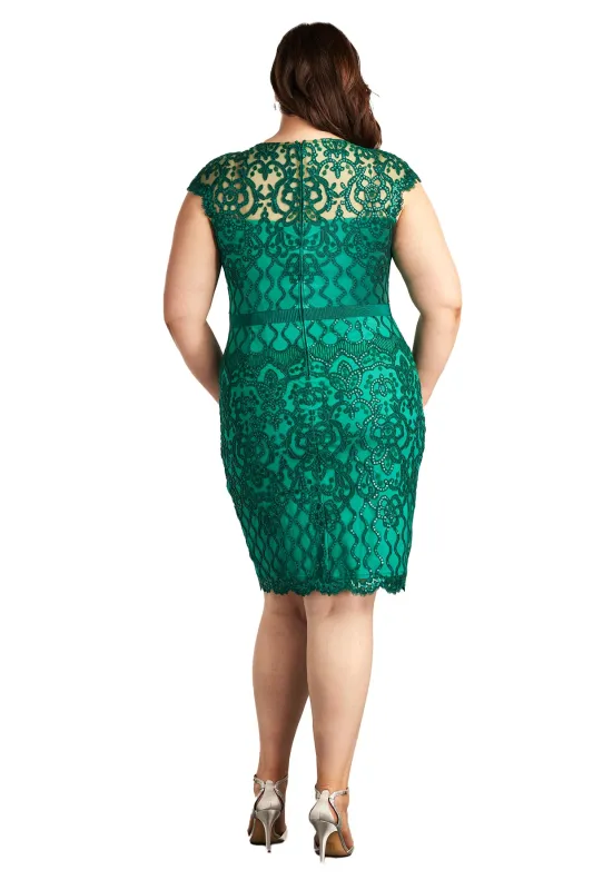 Miranda Sequin Embroidered Dress - PLUS SIZE PINE sold by Lord & Taylor