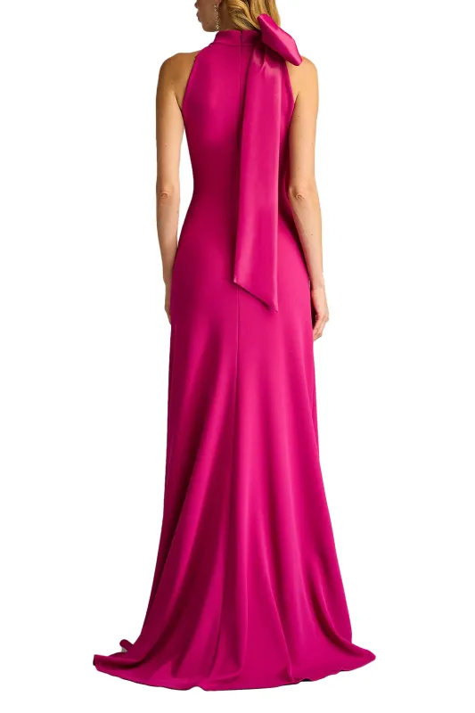 Sims Taffeta Shoulder Bow Halter Gown HBSCS sold by Lord & Taylor