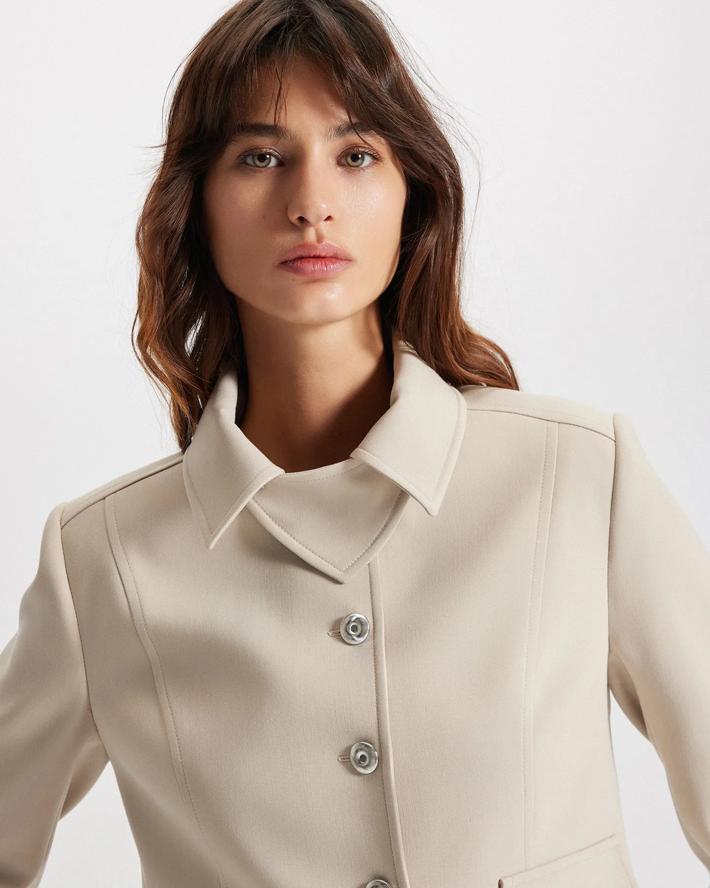 Daphne Collar-Tab Military Jacket sold by Lord & Taylor product image thumbnail 5