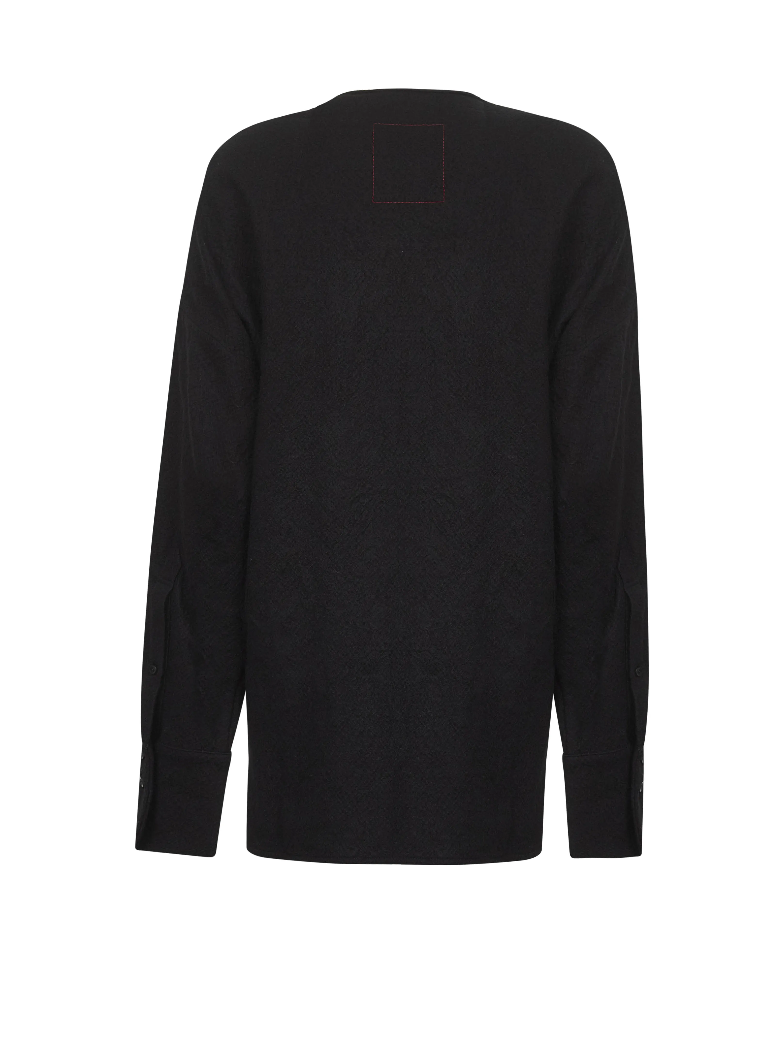 Black Virgin Wool Frontera Canvas Blouse sold by Lord & Taylor product image thumbnail 2