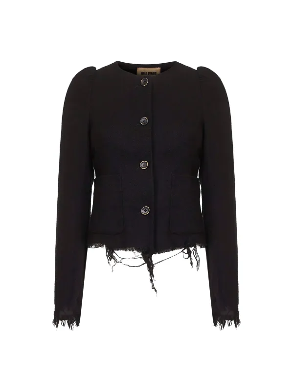 Black Wool and Linen Blend Kuppy Jacket sold by Lord & Taylor