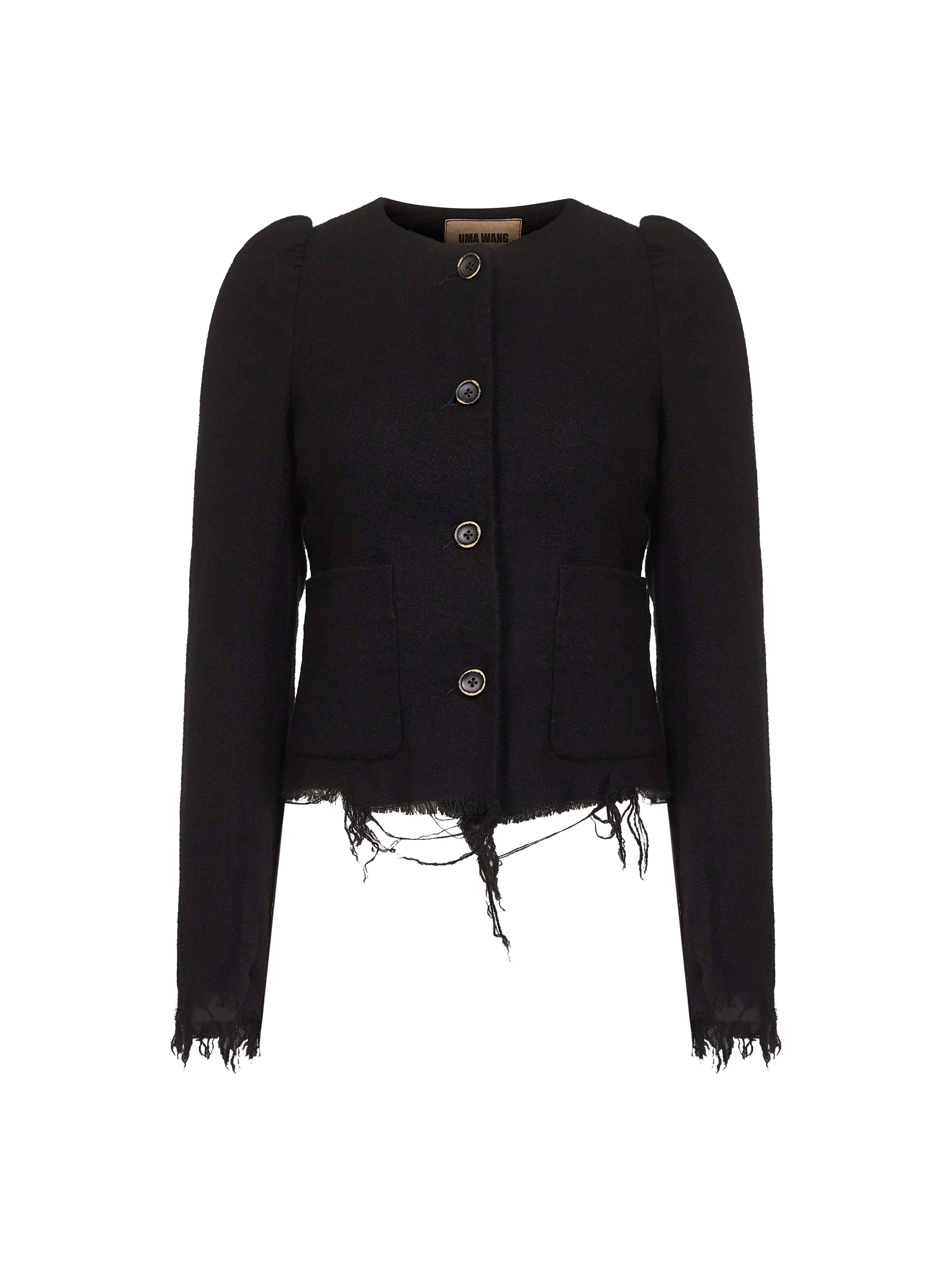 Black Wool and Linen Blend Kuppy Jacket sold by Lord & Taylor