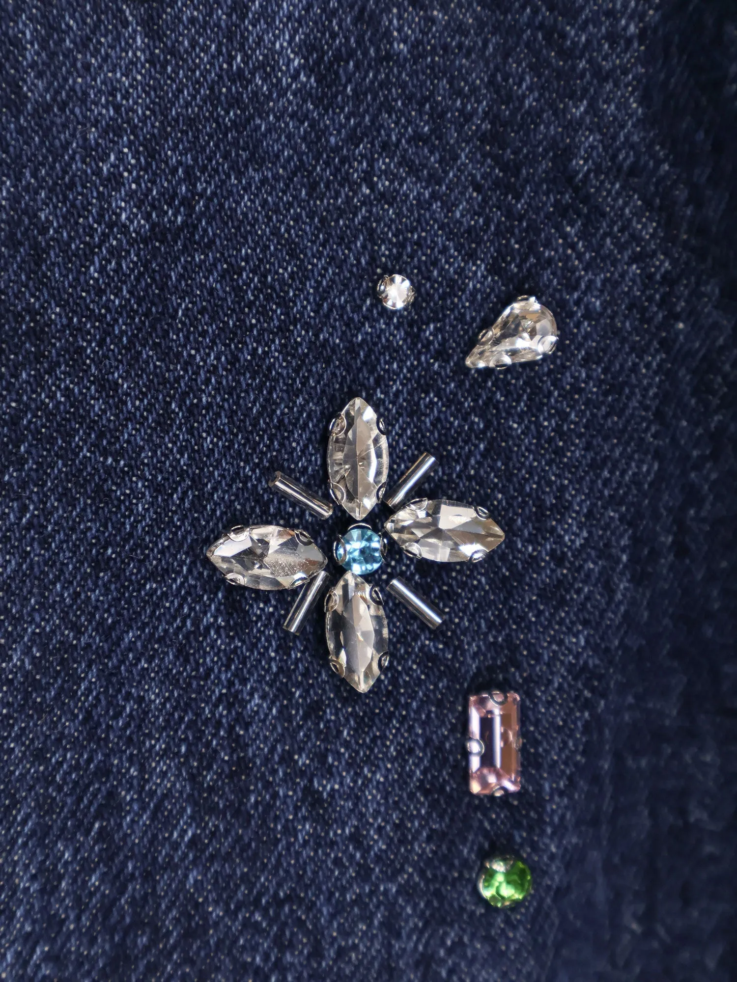 Wide Leg Jeans with Rhinestones sold by Lord & Taylor product image thumbnail 3