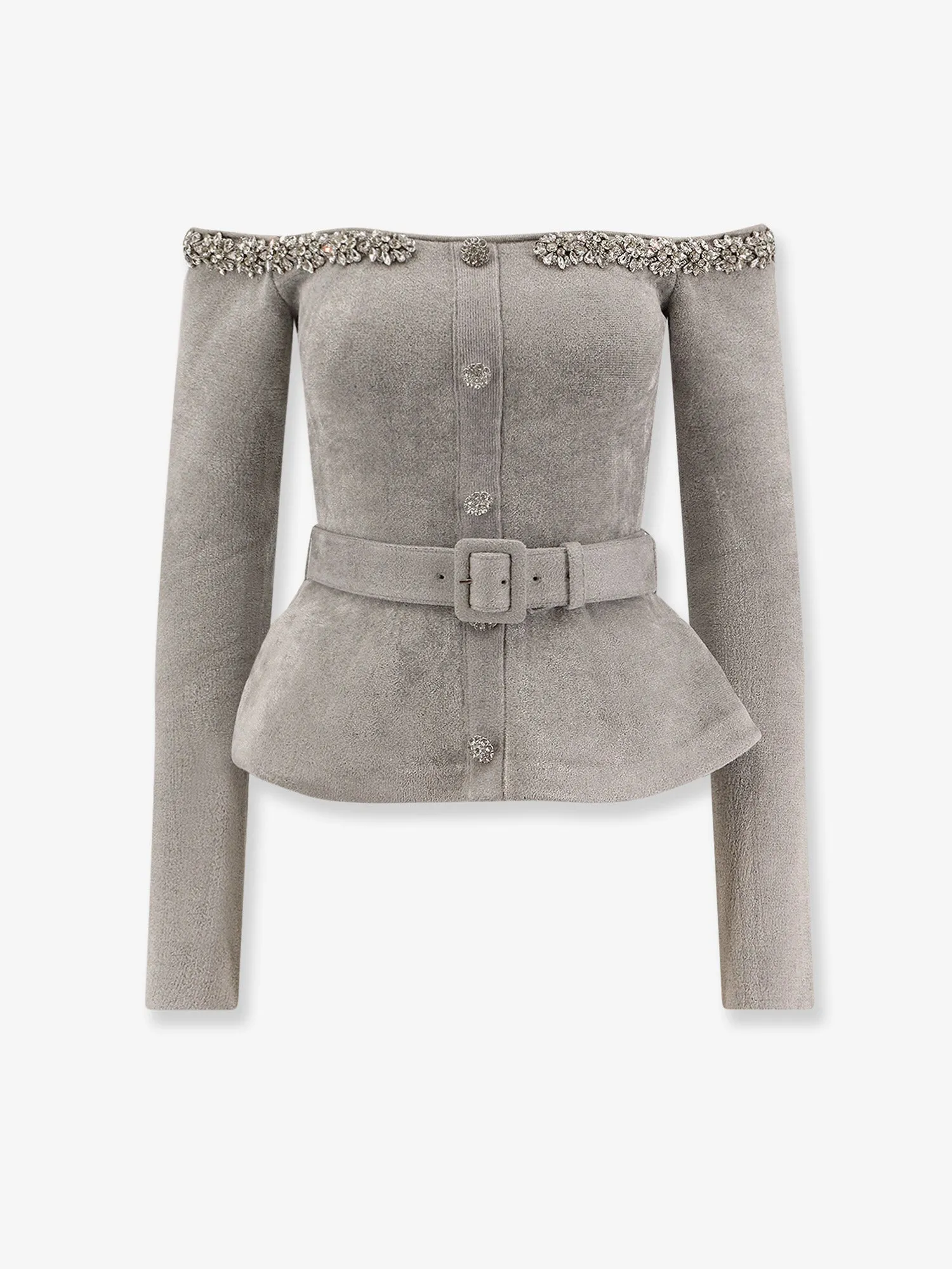 Chenille Sweater with Rhinestones sold by Lord & Taylor