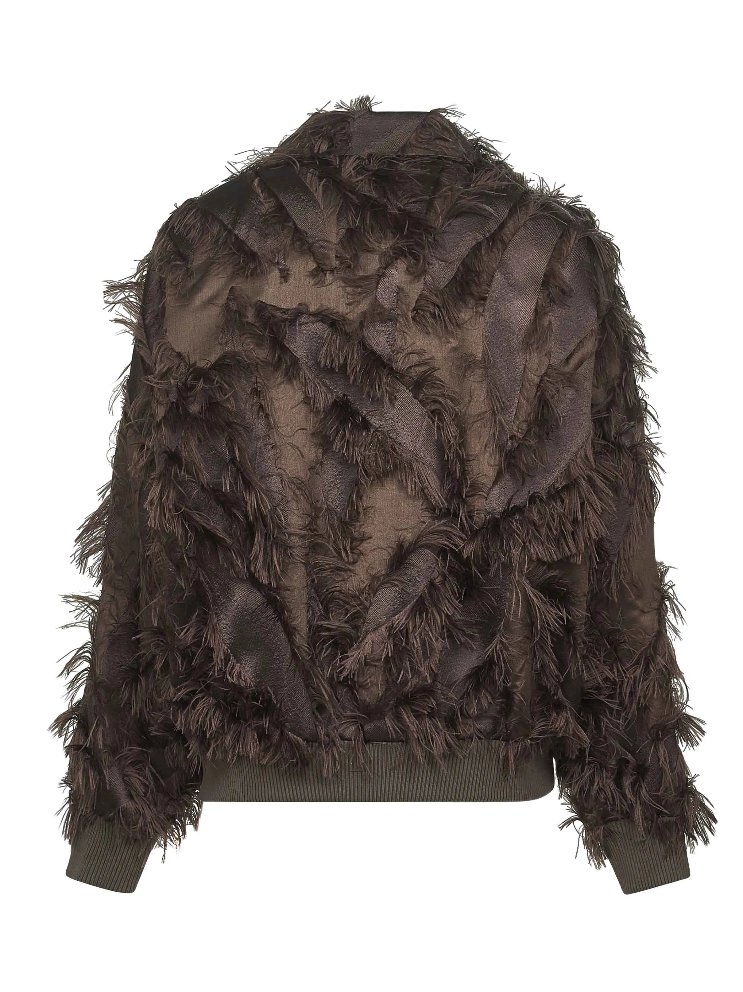 Brown Dracaena Fil Coupé Bomber Jacket sold by Lord & Taylor product image thumbnail 2