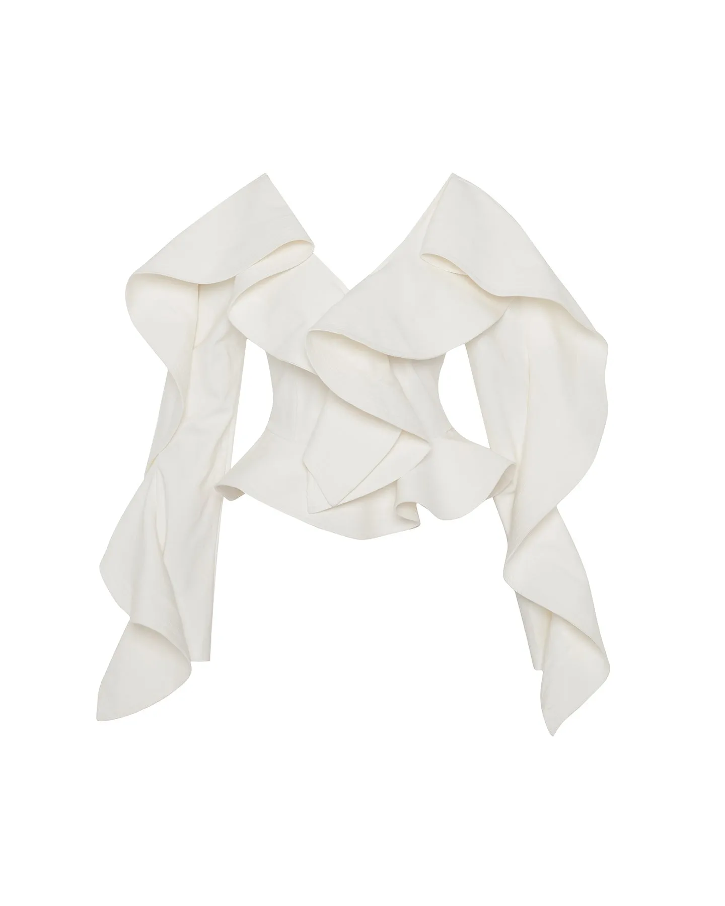 Gaia Ruffle Shoulder V-Neck Top sold by Lord & Taylor