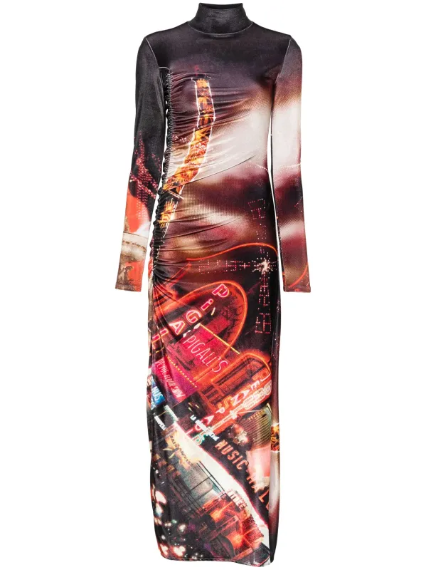 Jean Paul Gaultier Velvet Pigalle Long Dress made by Jean Paul Gaultier