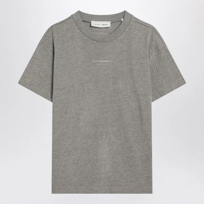 Fear of God Essentials Grey cotton-blend T-shirt sold by Lord & Taylor