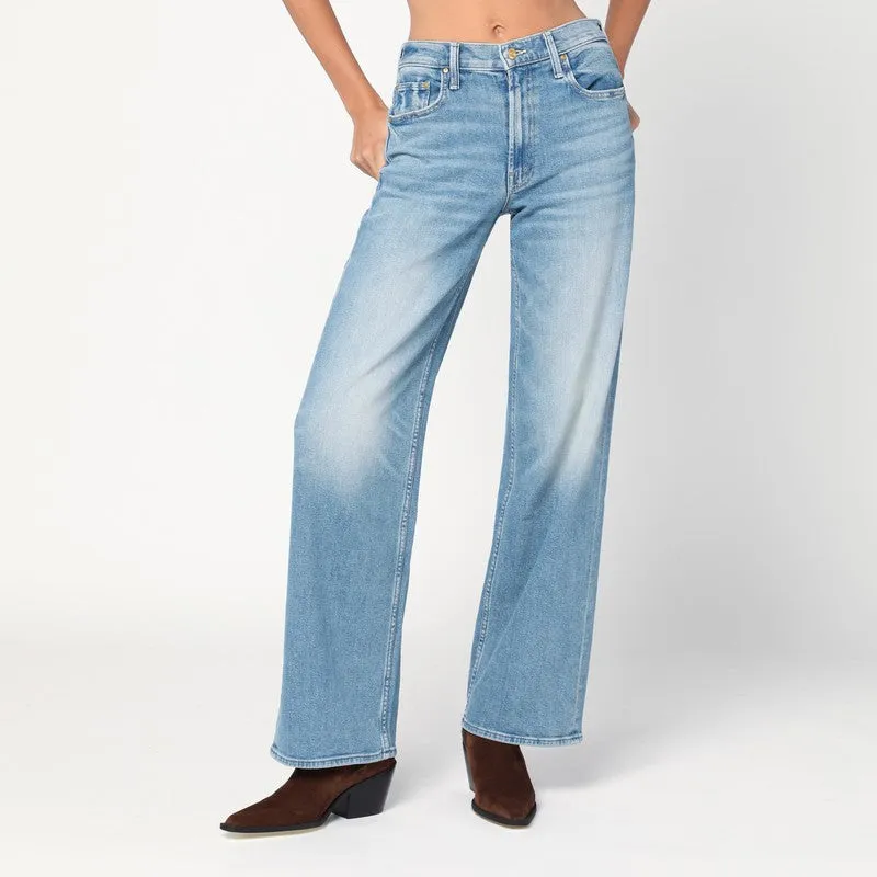 Mother Light blue The Spinner Zip Sneak jeans sold by Lord & Taylor