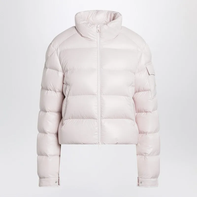 Moncler Light pink Petra short puffer jacket sold by Lord & Taylor