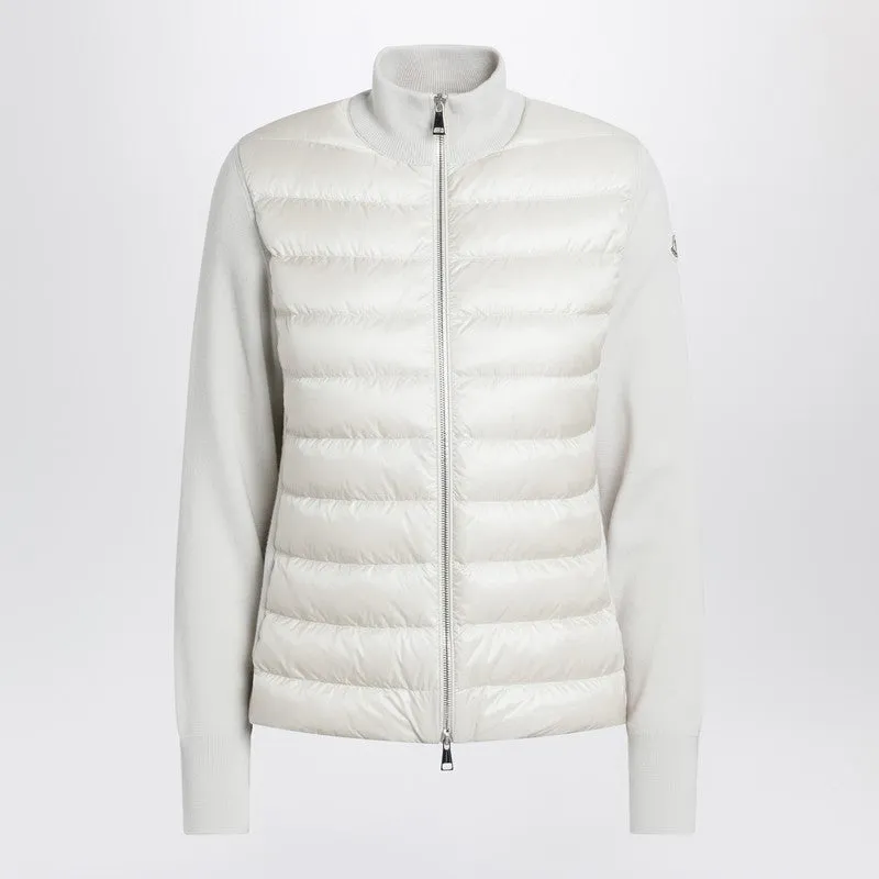 Moncler White padded zip-up cardigan sold by Lord & Taylor