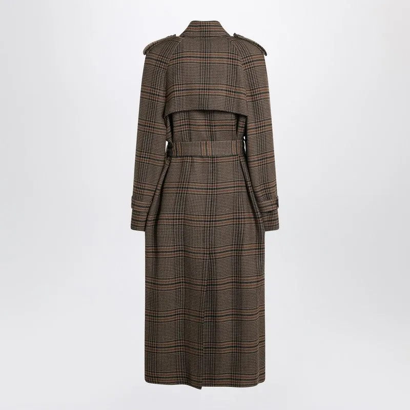 Saint Laurent Double-breasted coat in Prince of Wales wool sold by Lord & Taylor product image thumbnail 2