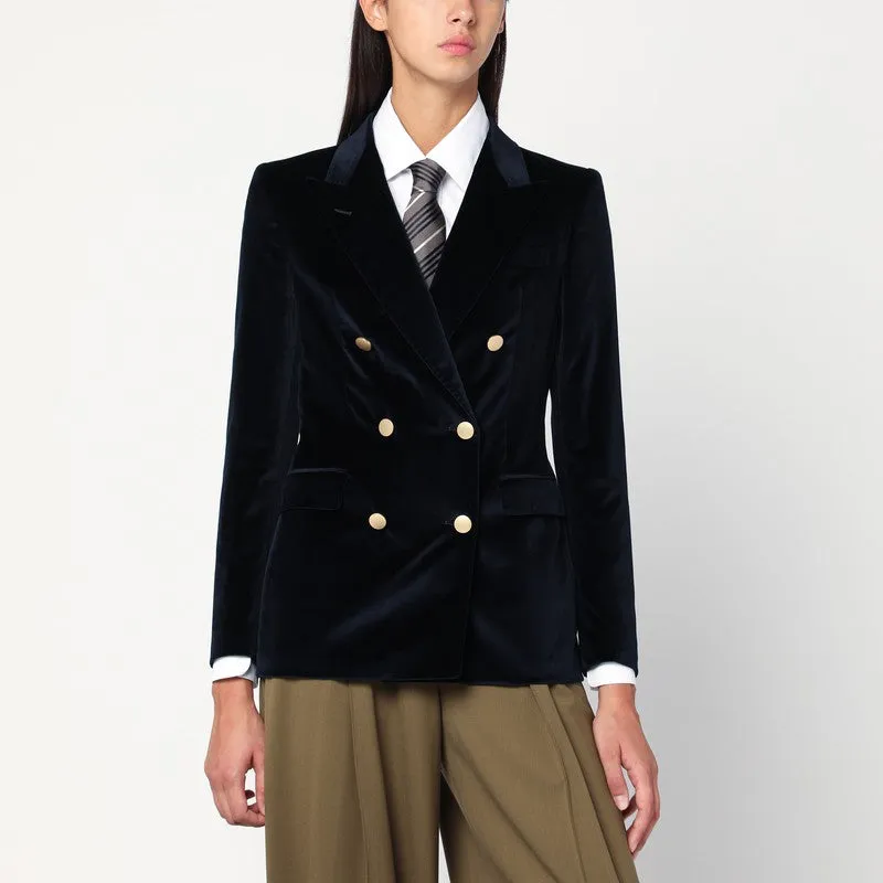 Tagliatore Blue velvet double-breasted jacket sold by Lord & Taylor