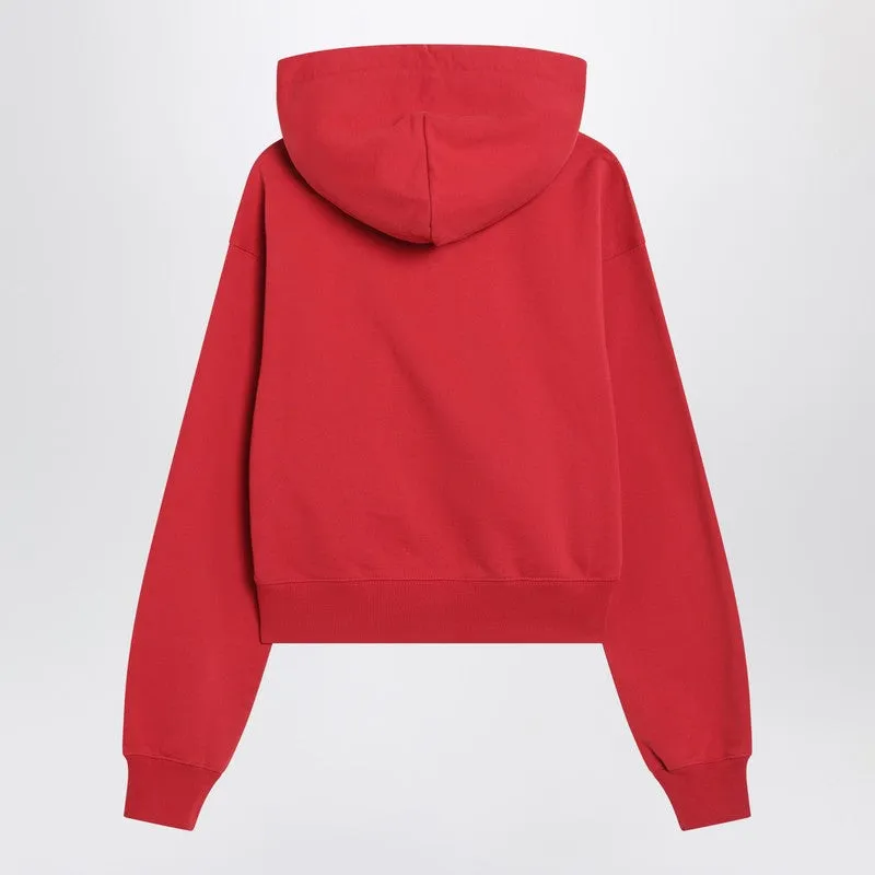JACQUEMUS Red hoodie with logo patch sold by Lord & Taylor product image thumbnail 2