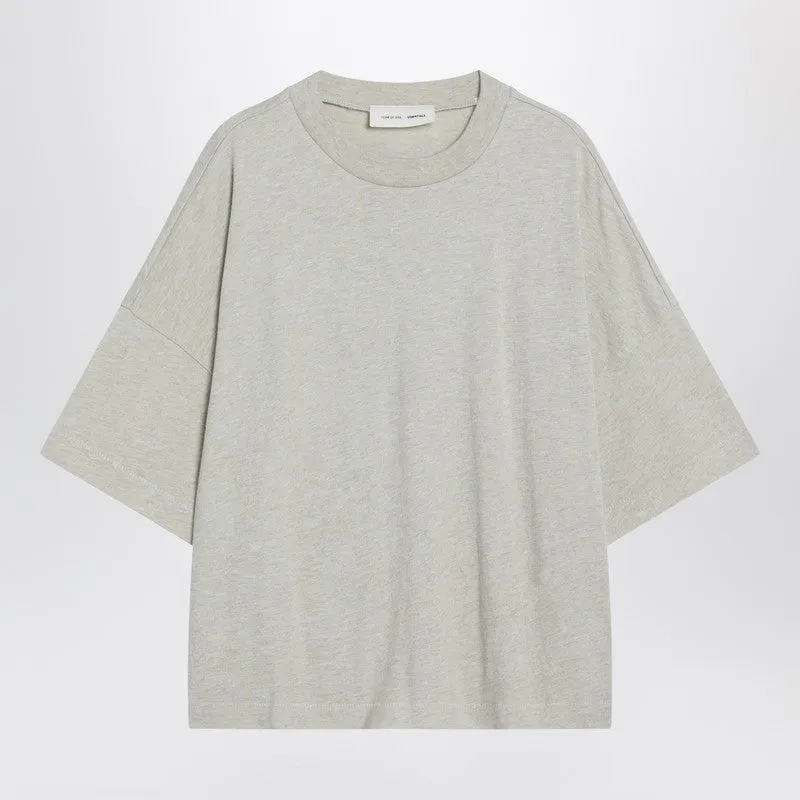 Fear of God Essentials Oversized greige cotton-blend T-shirt sold by Lord & Taylor