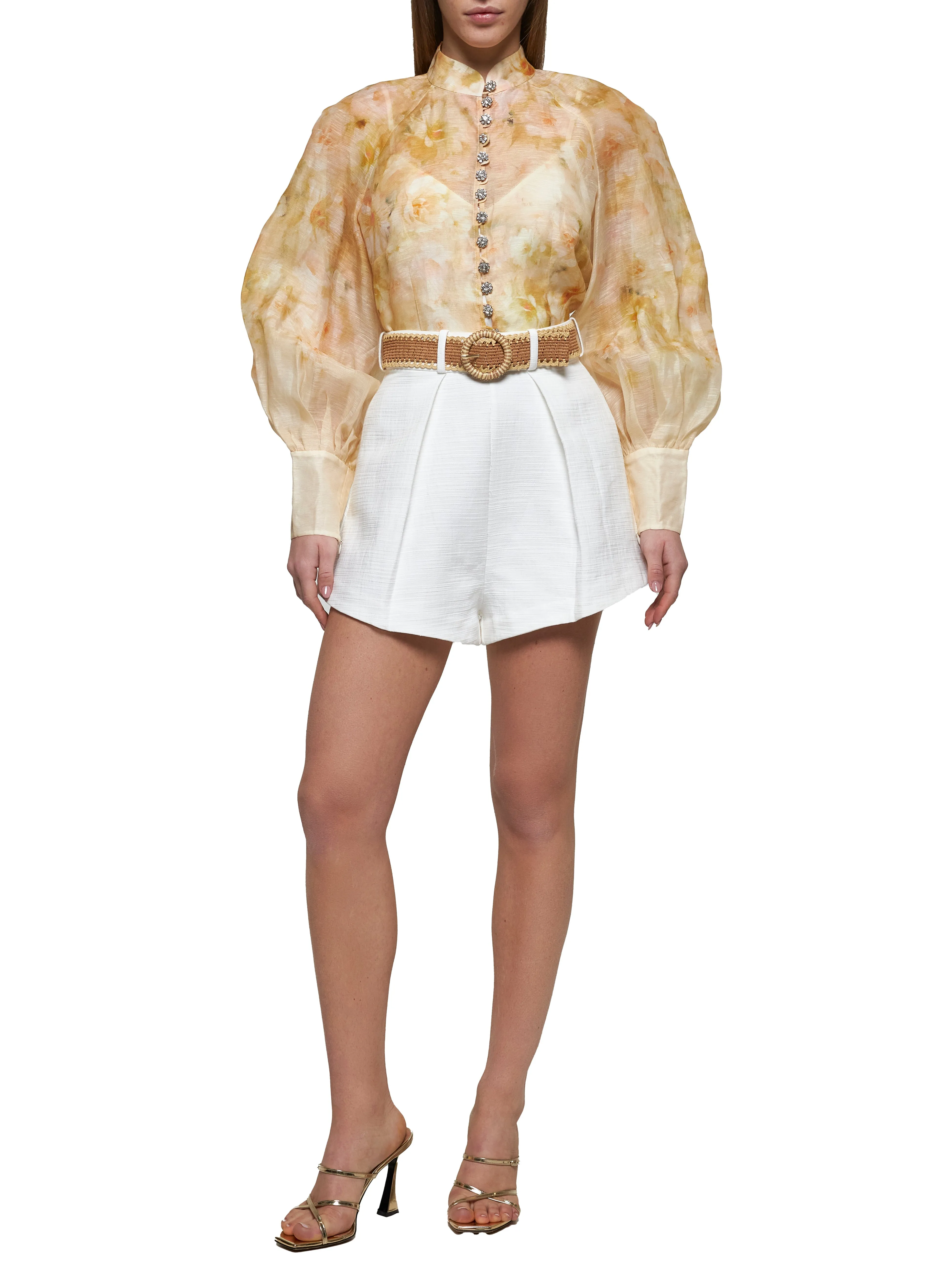 Ivory Acacia Tuck Shorts sold by Lord & Taylor product image thumbnail 2