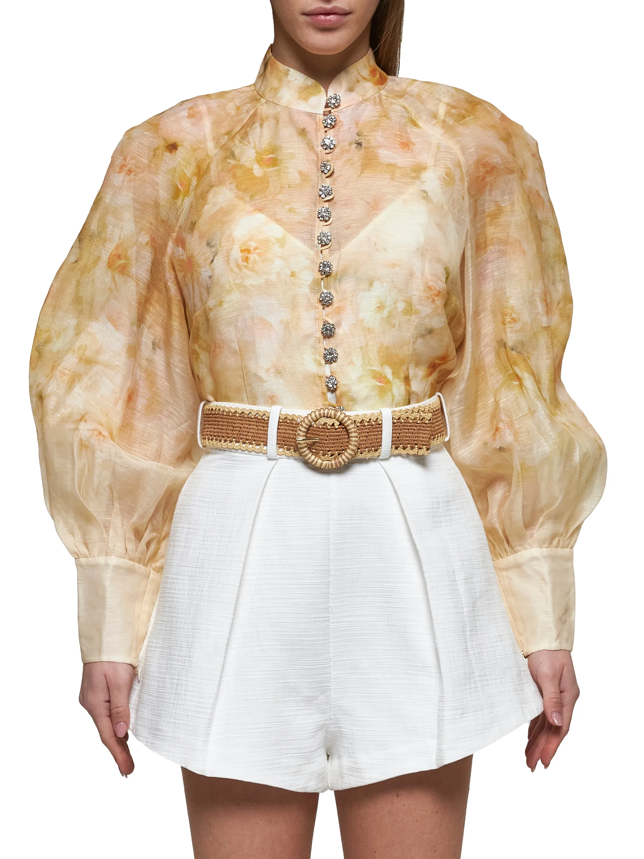 Ivory Acacia Tuck Shorts sold by Lord & Taylor product image thumbnail 3