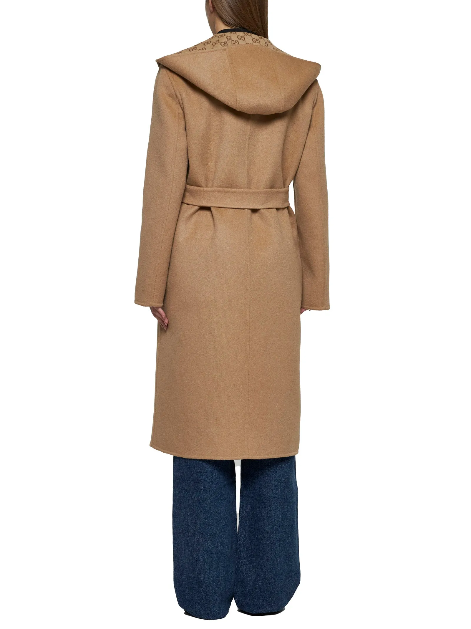 Reversible GG Wool-Blend and Silk Coat sold by Lord & Taylor product image thumbnail 3