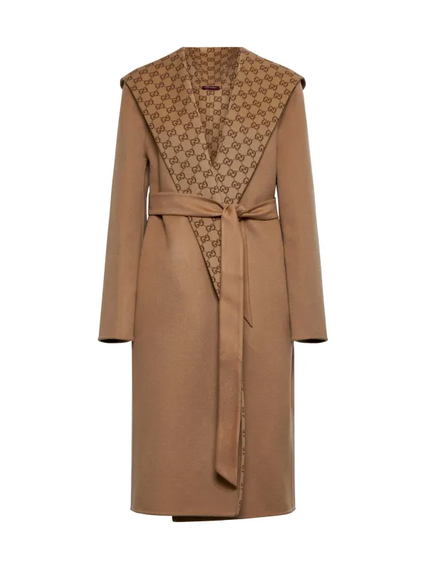 Reversible GG Wool-Blend and Silk Coat sold by Lord & Taylor