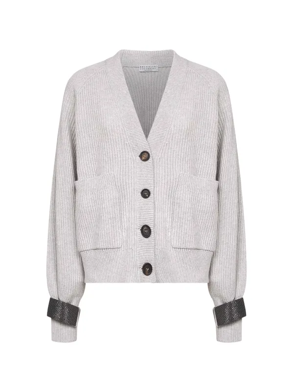Grey Cashmere Knit Cardigan sold by Lord & Taylor