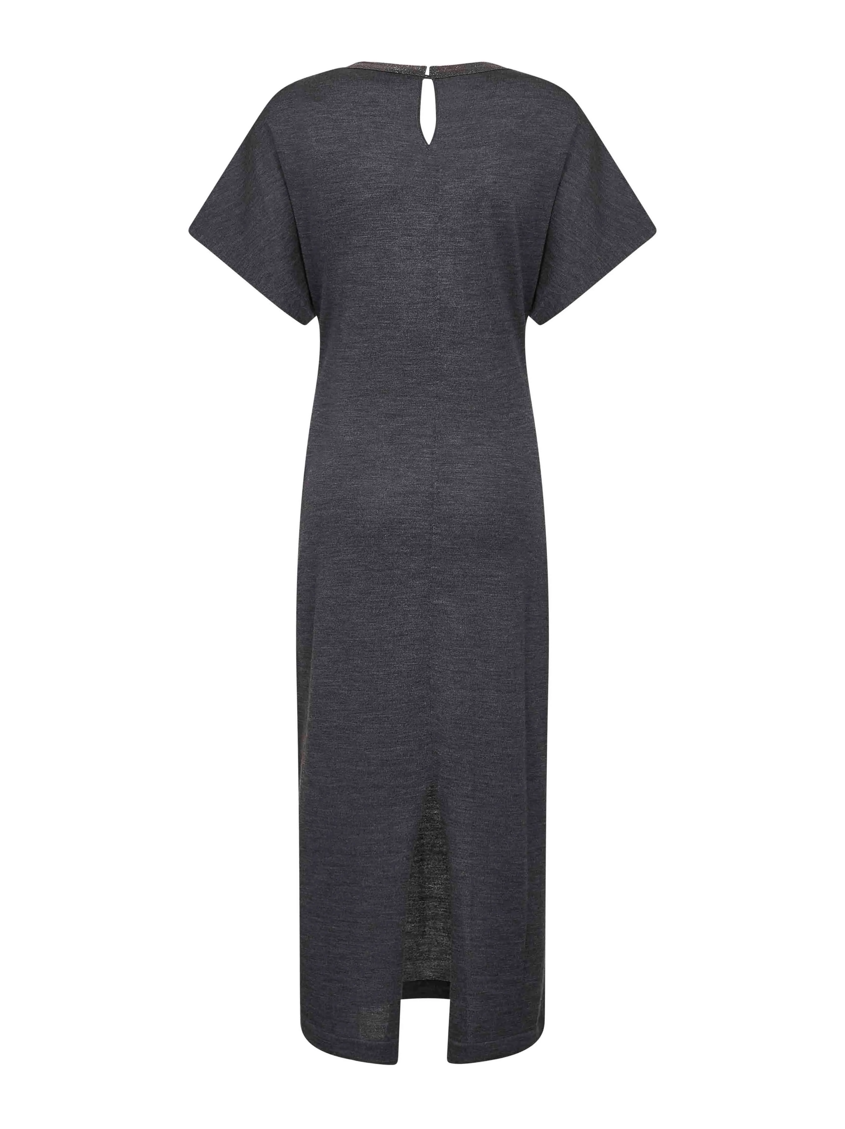 Grey Virgin Wool Midi Dress sold by Lord & Taylor product image thumbnail 2