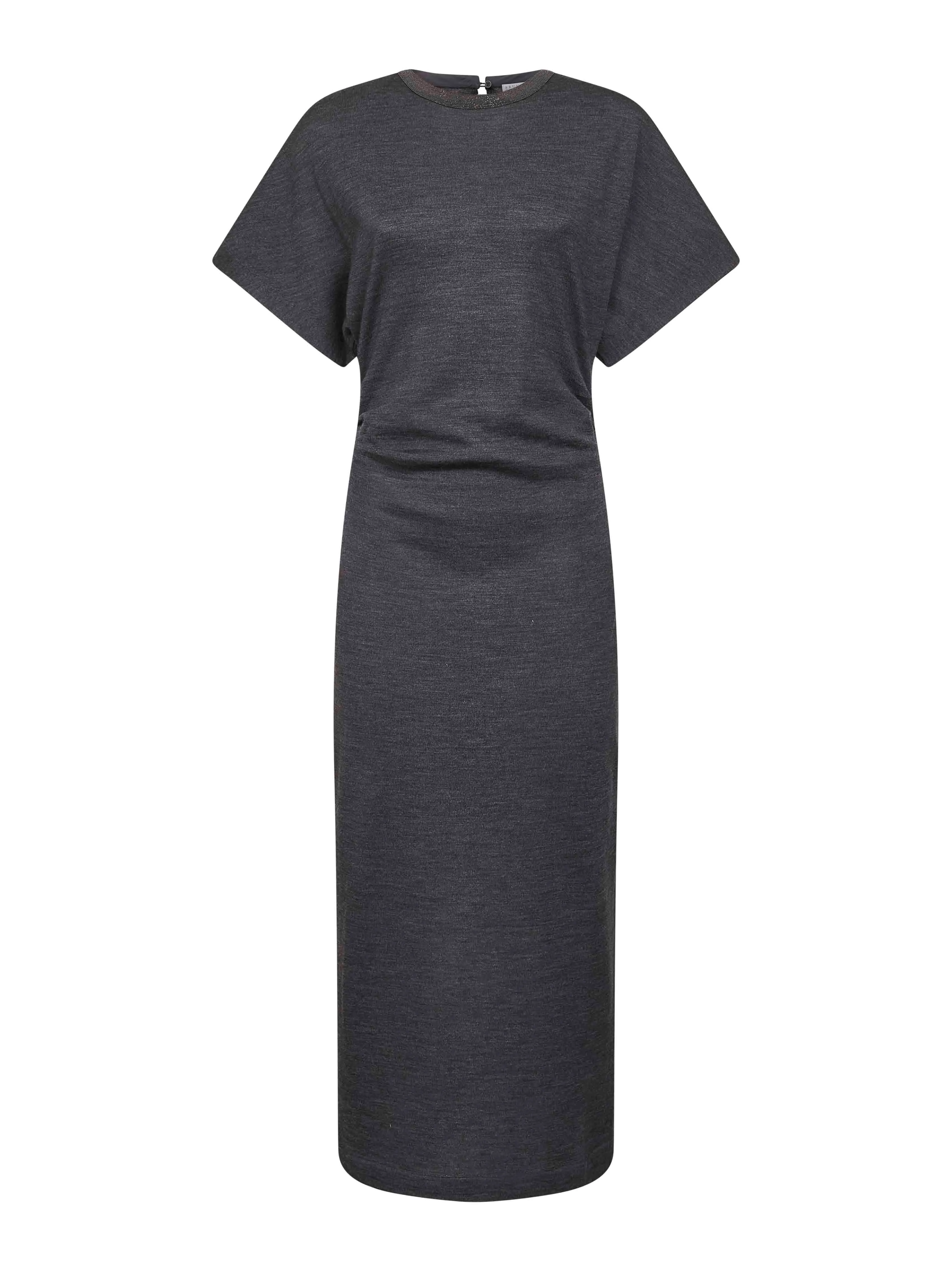 Grey Virgin Wool Midi Dress sold by Lord & Taylor