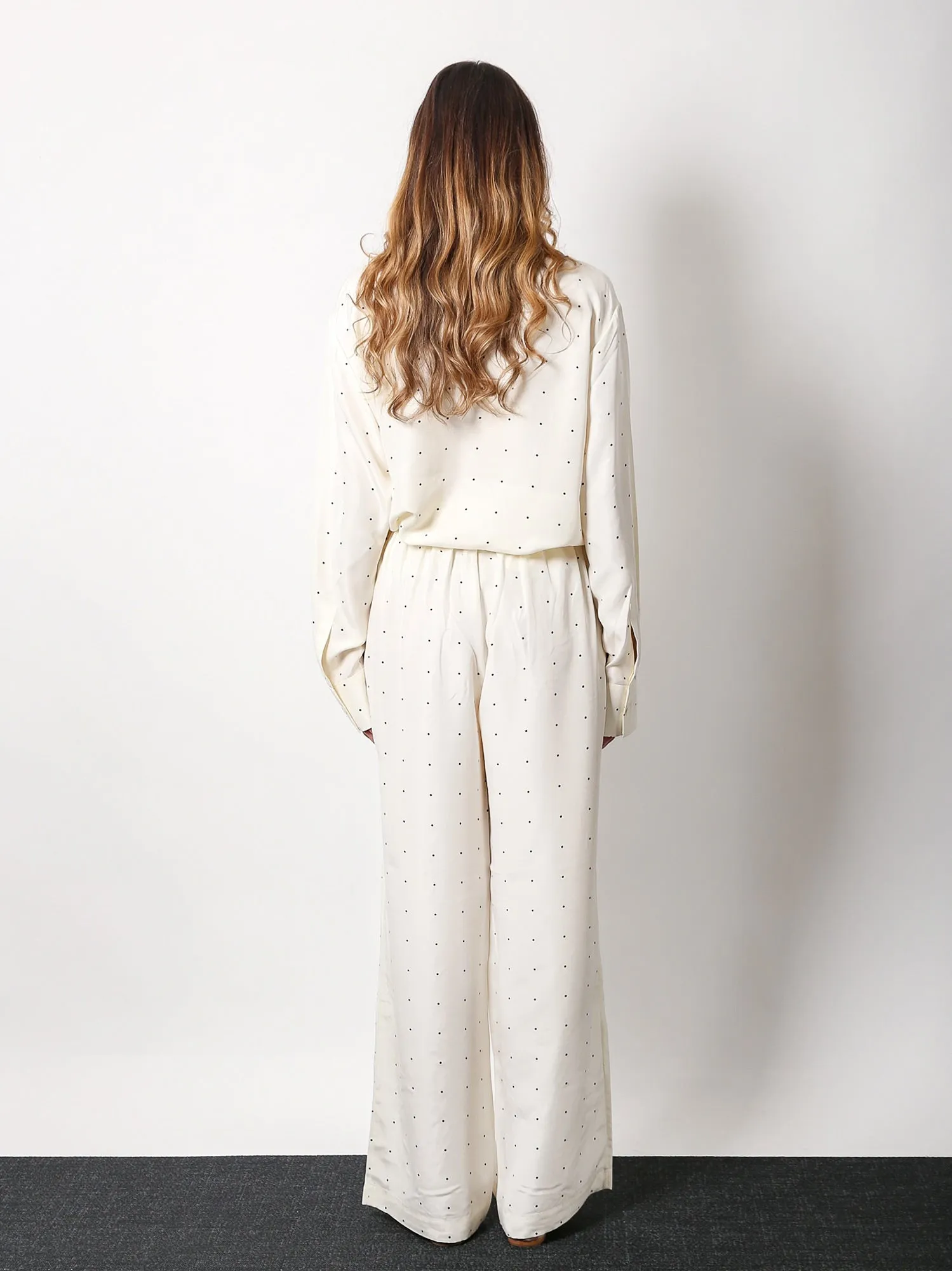 Polka-Dots Silk Trousers sold by Lord & Taylor product image thumbnail 3