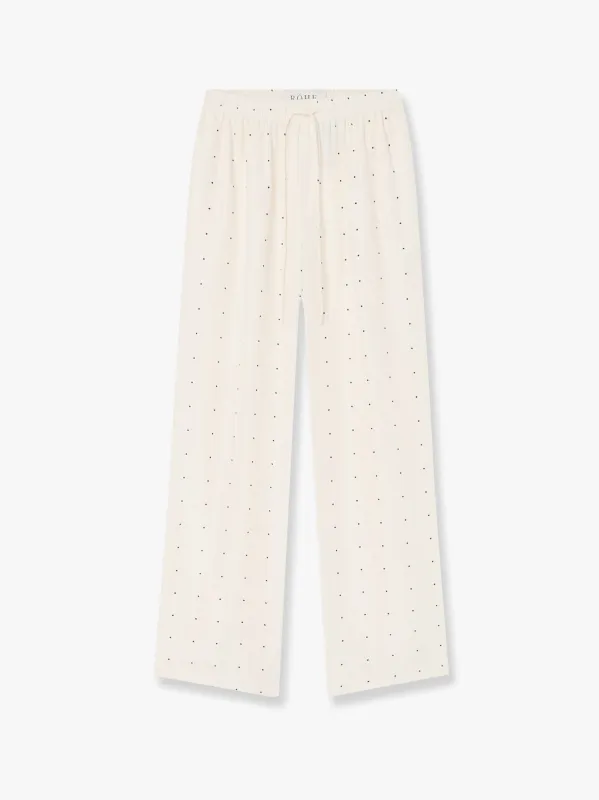 Polka-Dots Silk Trousers sold by Lord & Taylor