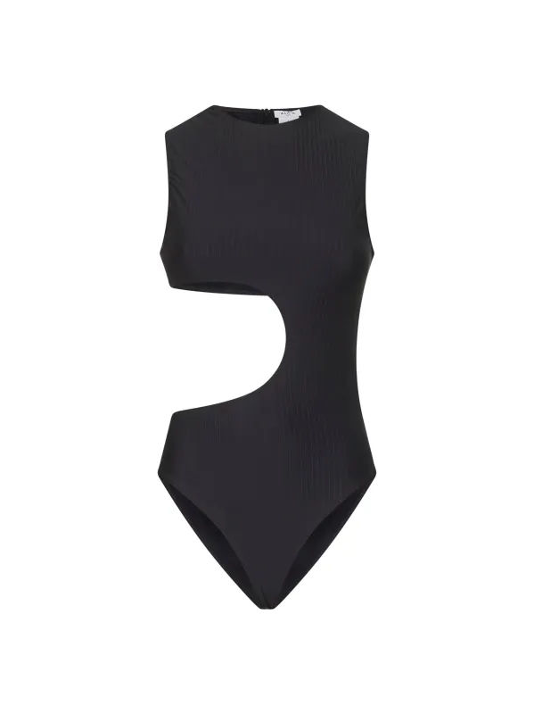 Black Cut-Out One-Piece Swimsuit made by Alaia