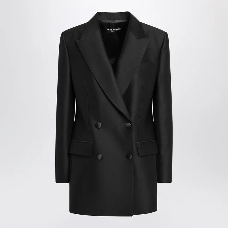 Dolce & Gabbana Dolce&Gabbana black double-breasted wool jacket sold by Lord & Taylor