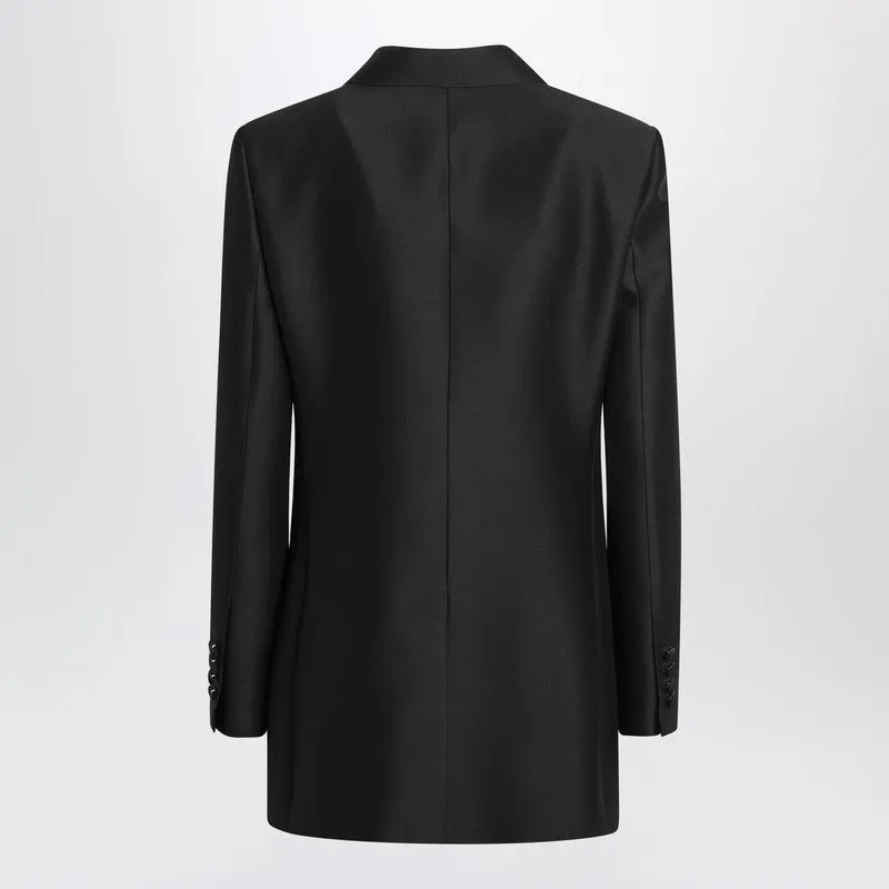 Dolce & Gabbana Dolce&Gabbana black double-breasted wool jacket sold by Lord & Taylor product image thumbnail 2