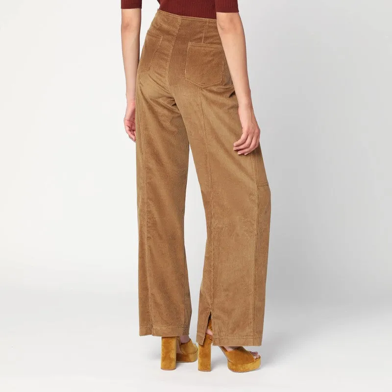 ETRO Brown velvet palazzo pants sold by Lord & Taylor product image thumbnail 2