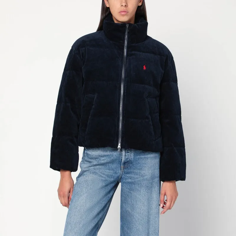 Polo Ralph Lauren Navy blue corduroy puffer jacket sold by Lord & Taylor