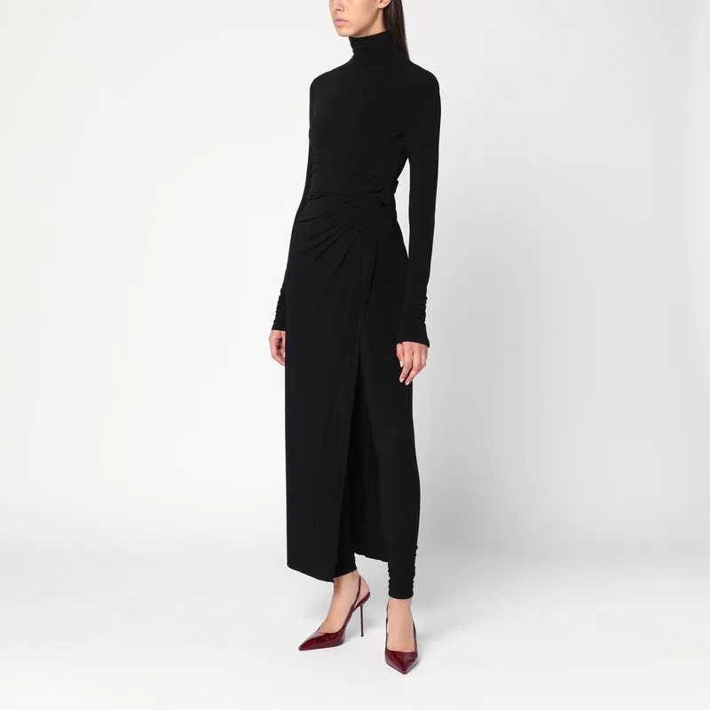 THE ANDAMANE Tessa jumpsuit in black jersey sold by Lord & Taylor