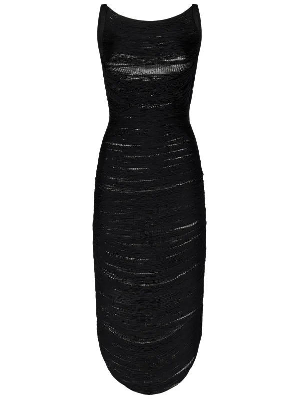 The Attico Midi Dress in Black sold by Lord & Taylor