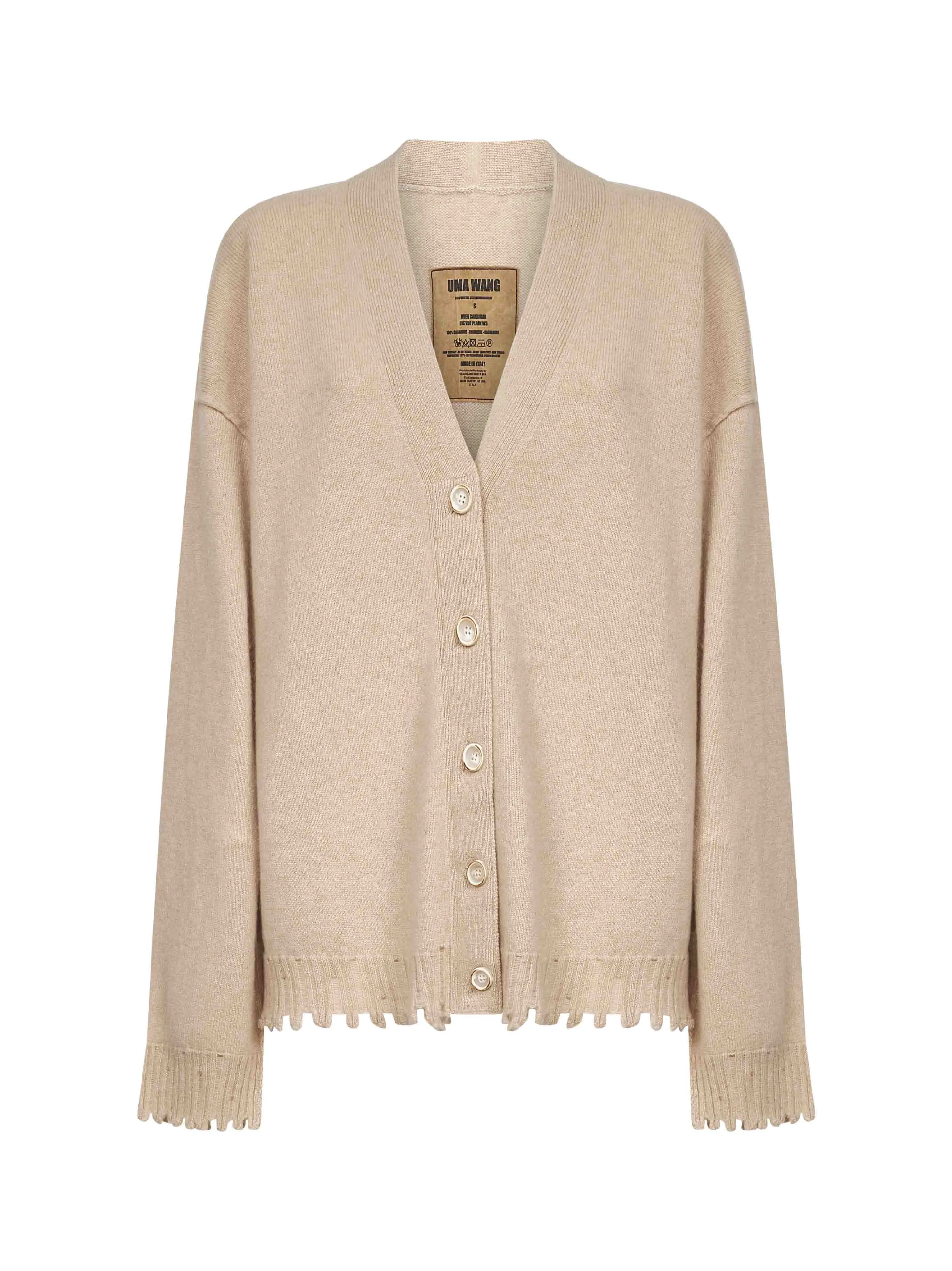 Beige Cashmere Knit Over Cardigan sold by Lord & Taylor