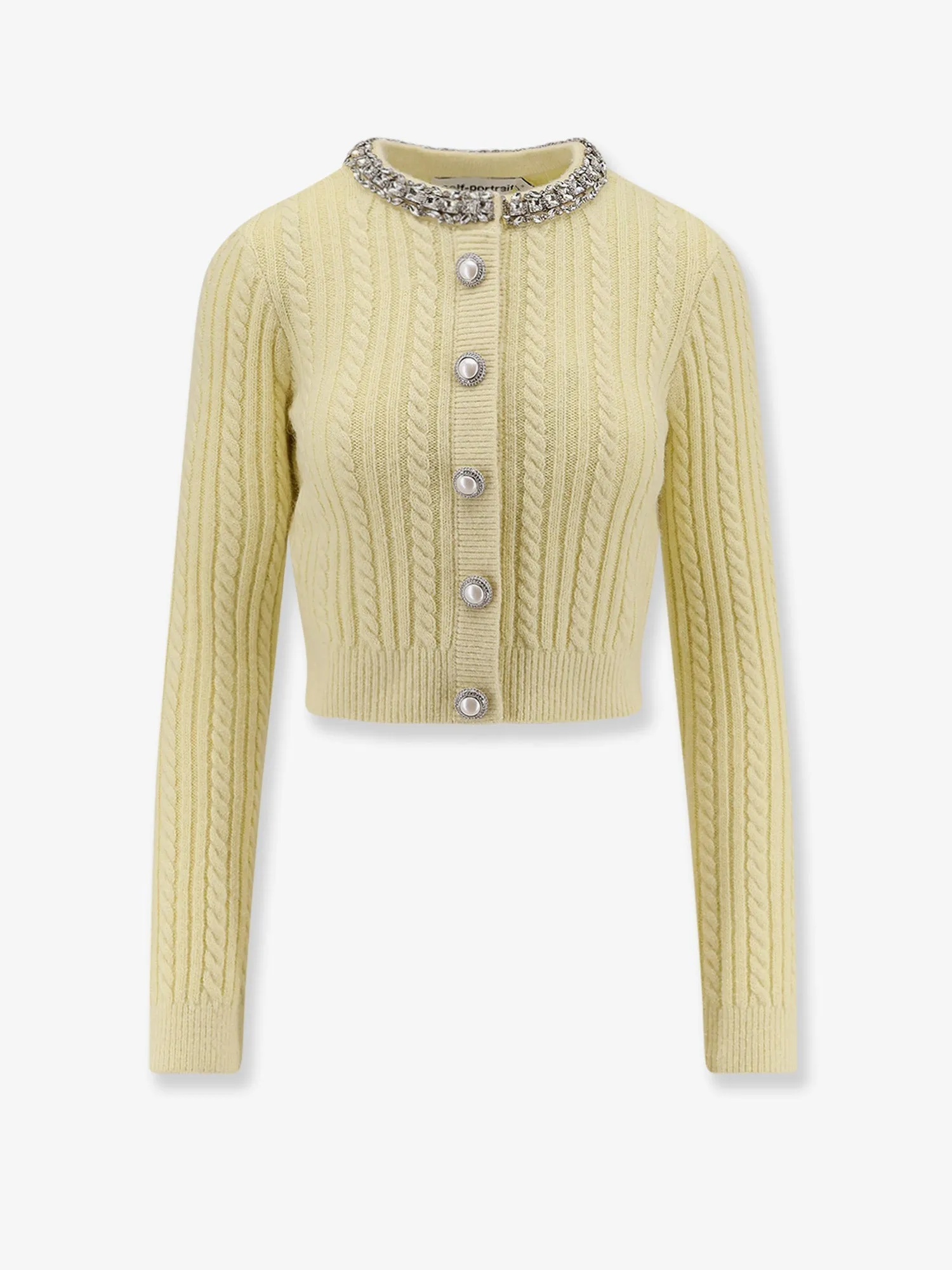 Wool Blend Cardigan with Rhinestones sold by Lord & Taylor