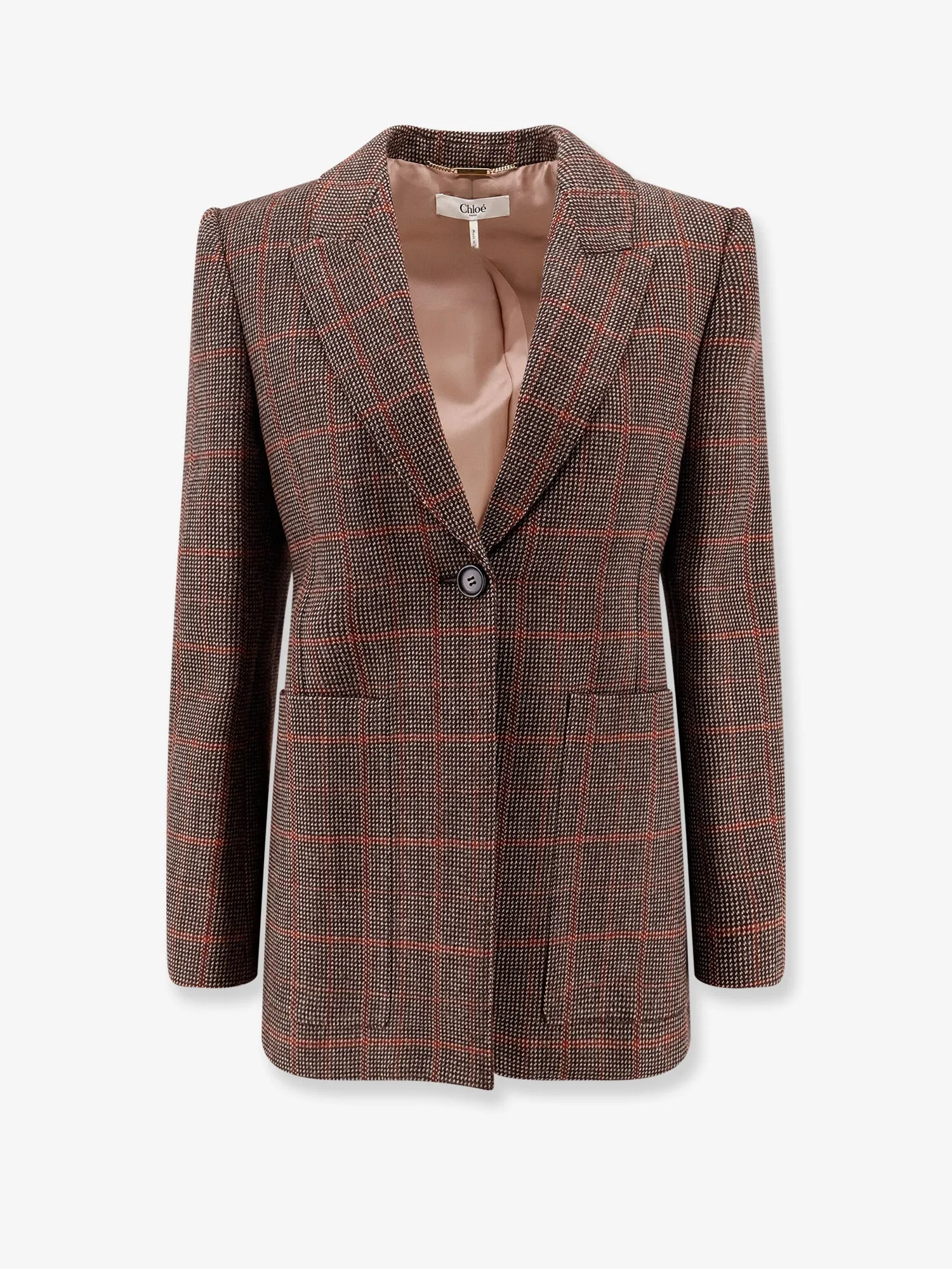 Tartan Wool Blazer with Shoulder Pads sold by Lord & Taylor