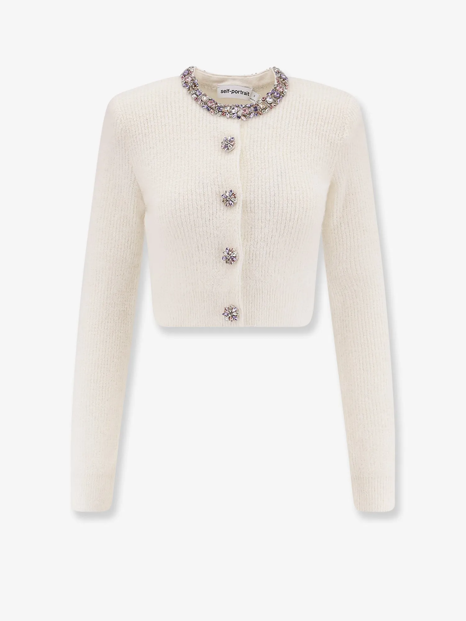 Alpaca Blend Cardigan with Rhinestones sold by Lord & Taylor