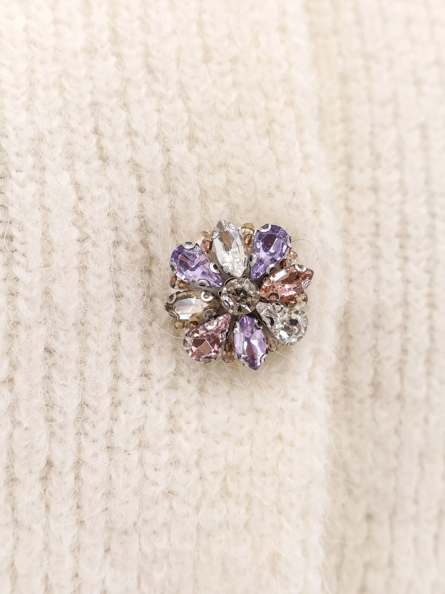 Alpaca Blend Cardigan with Rhinestones sold by Lord & Taylor product image thumbnail 3