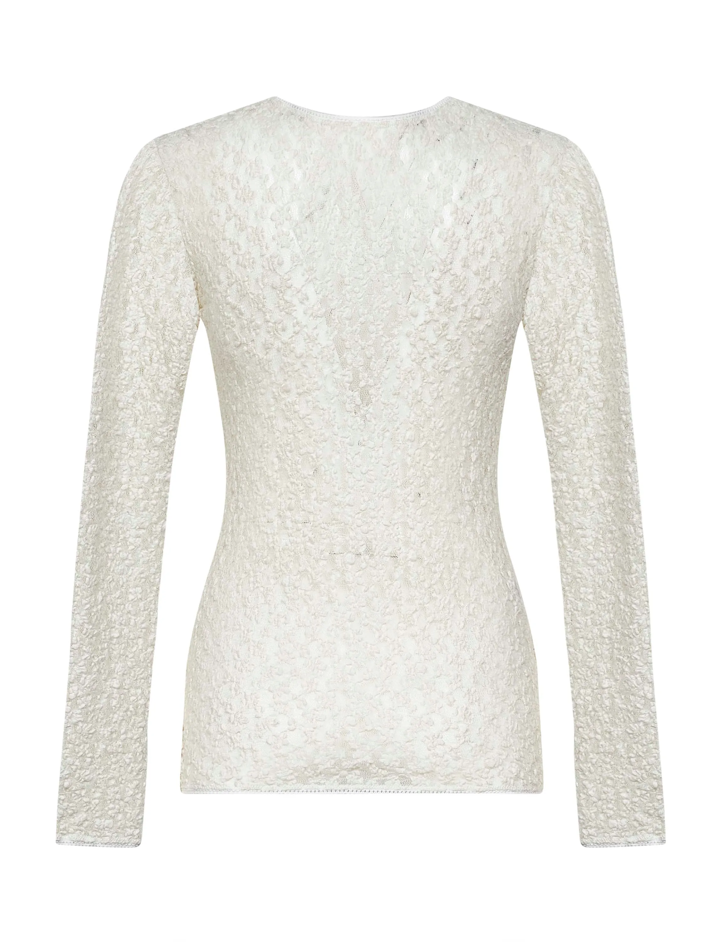 Ecru Lace Gaelle Long-Sleeved Top sold by Lord & Taylor product image thumbnail 2