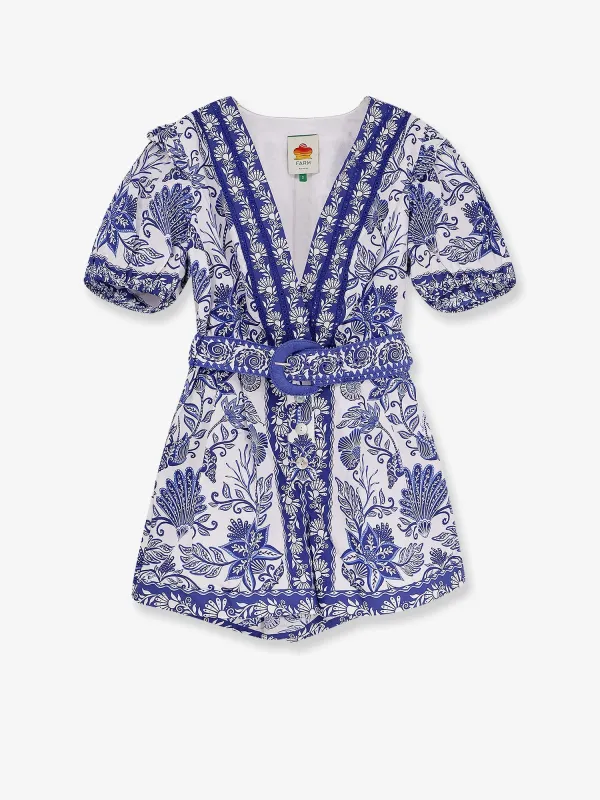 Shell garden cotton jumpsuit sold by Lord & Taylor